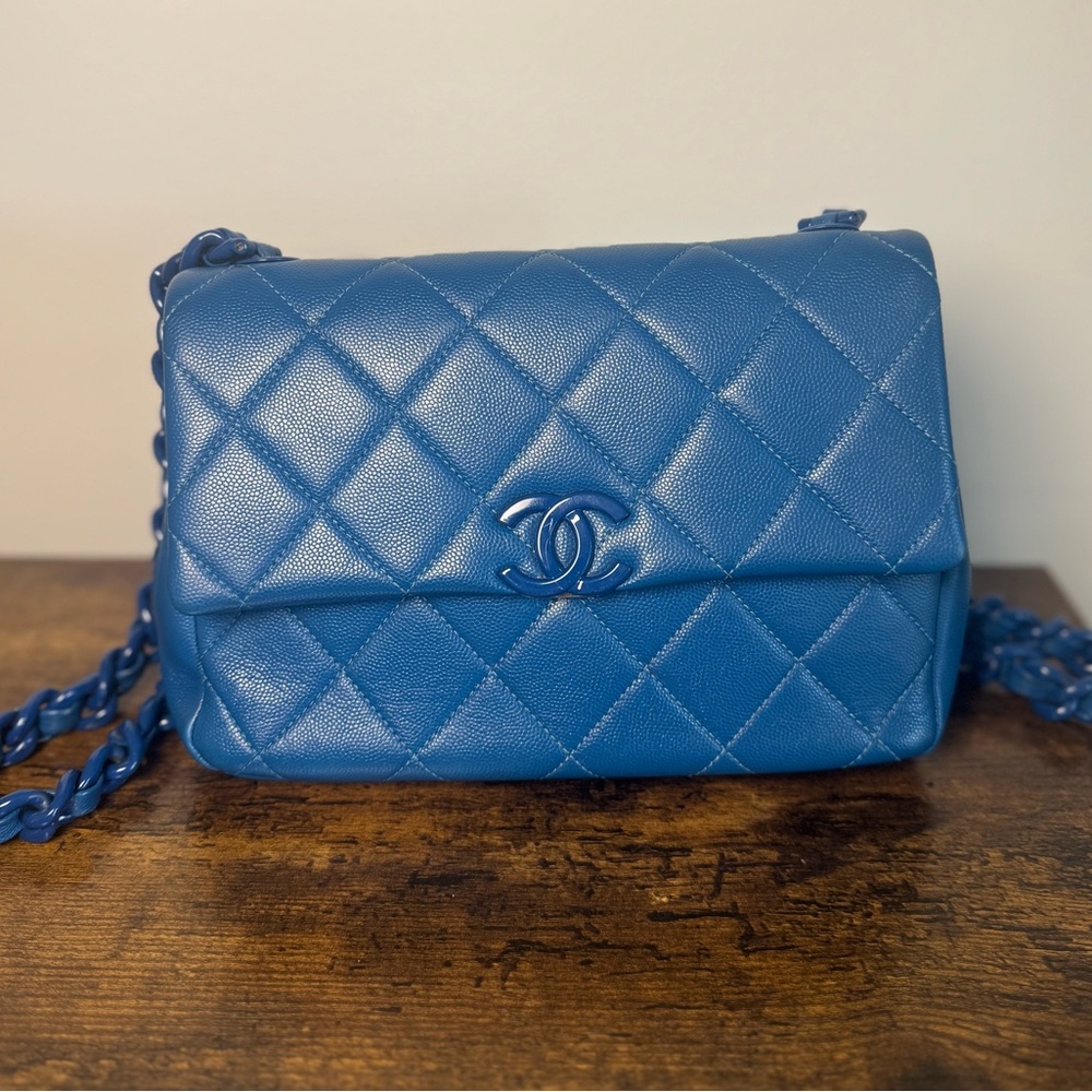 Chanel my everything blue caviar bag